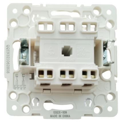 Aigostar - Frameless Double Switch No. 1, Silver