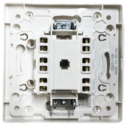 Aigostar - Frameless Double Switch No. 6+6, White