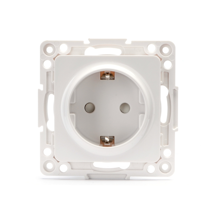 Aigostar - Frameless SCHUKO 250V Wall Socket White