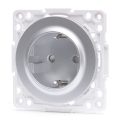 Aigostar - Frameless SCHUKO Wall Outlet 250V/16A, Silver
