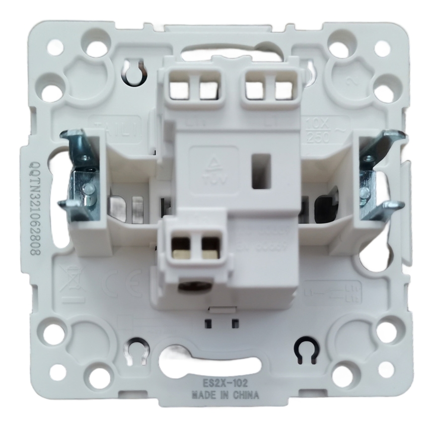 Aigostar - Frameless single-gang switch č. 6 black