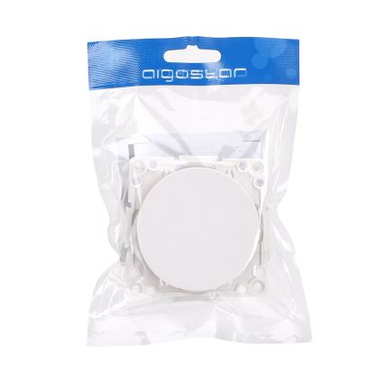 Aigostar - Frameless Single Switch No. 6, White
