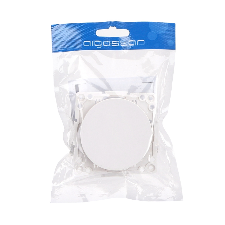 Aigostar - Frameless Single Switch No. 6, White