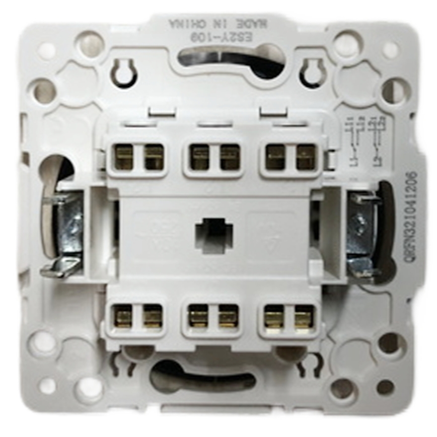 Aigostar - Frameless Two-Gang Switch No. 1, Black