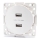 Aigostar - Frameless USB Power Outlet, 2x USB-A, White