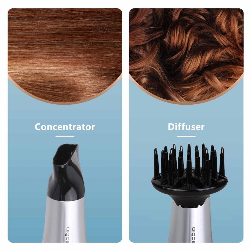 Aigostar - Hairdryer 2200W/230V silver/black