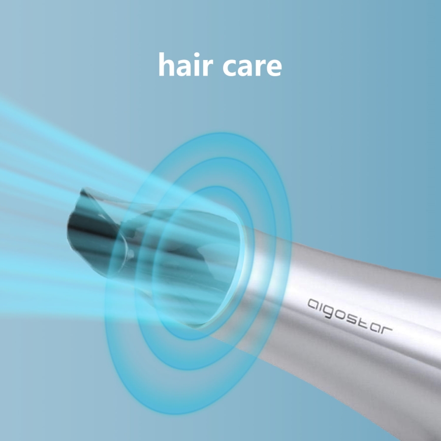 Aigostar - Hairdryer 2200W/230V silver/black
