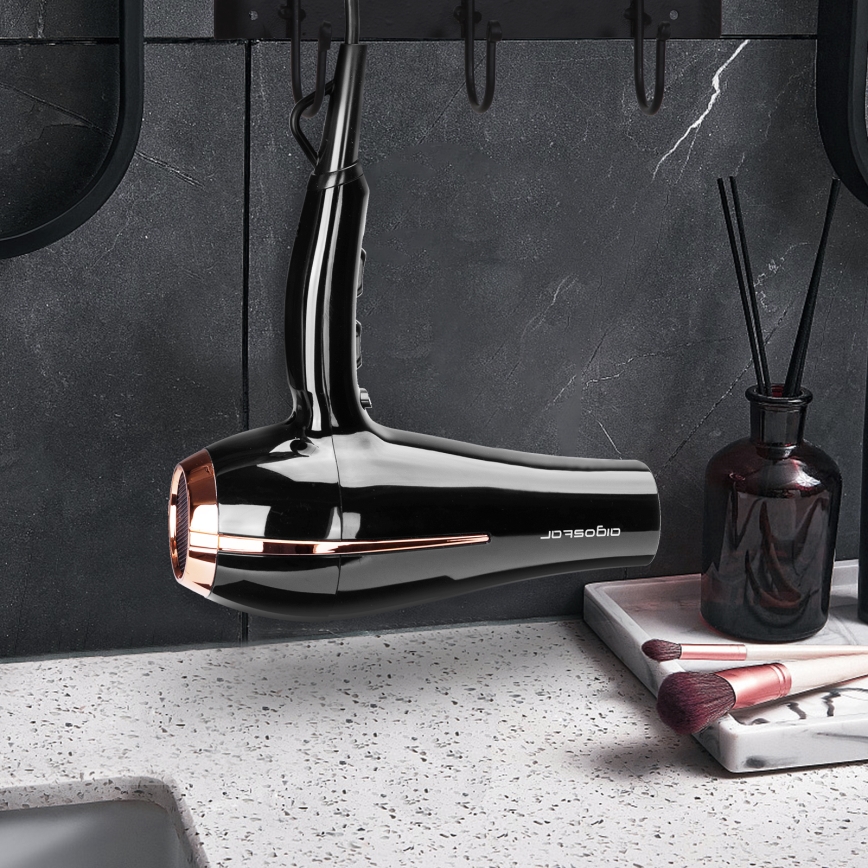 Aigostar - Hairdryer 2400W/230V black/copper