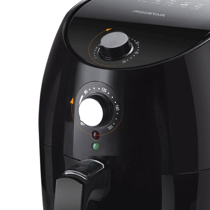 Aigostar - Hot air fryer 1500W/230V 3,5l black