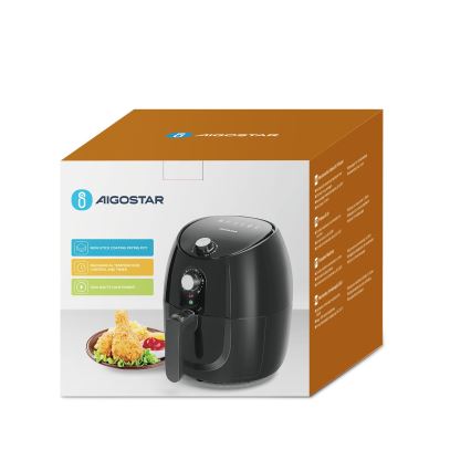 Aigostar - Hot air fryer 1500W/230V 3,5l black
