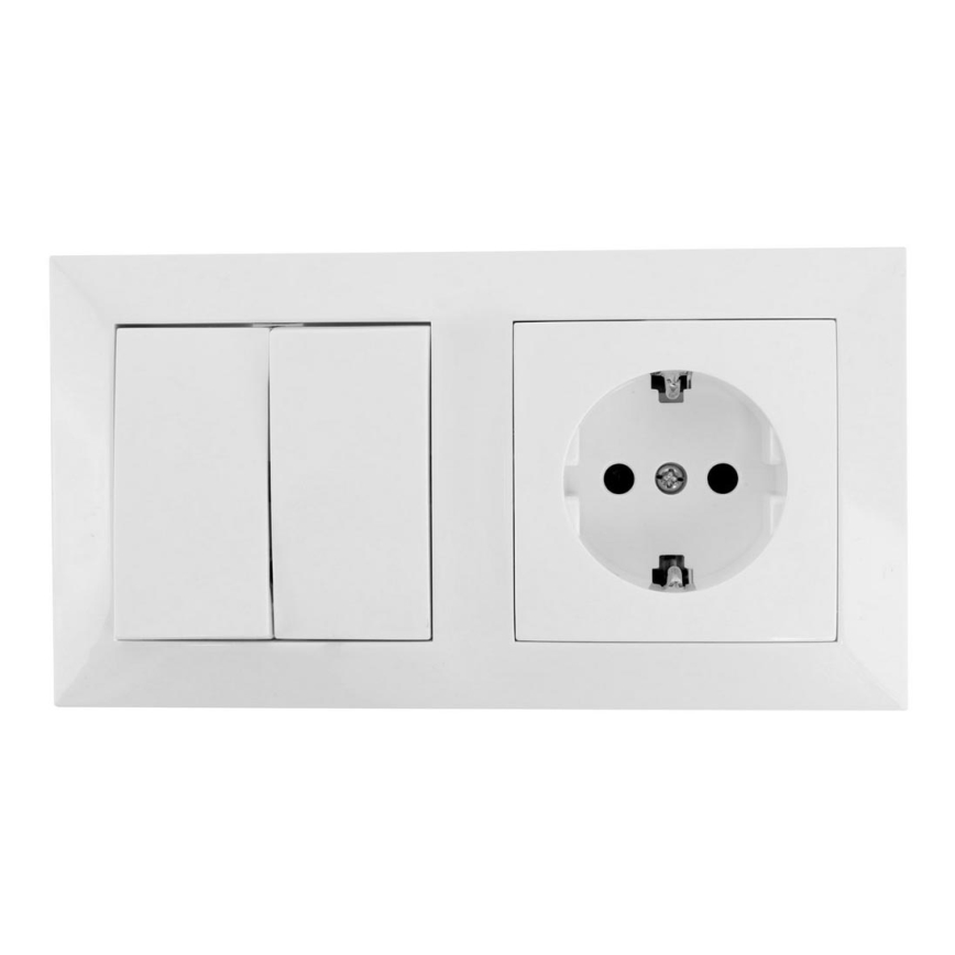 Aigostar - House switch with a socket 1x16A/250V
