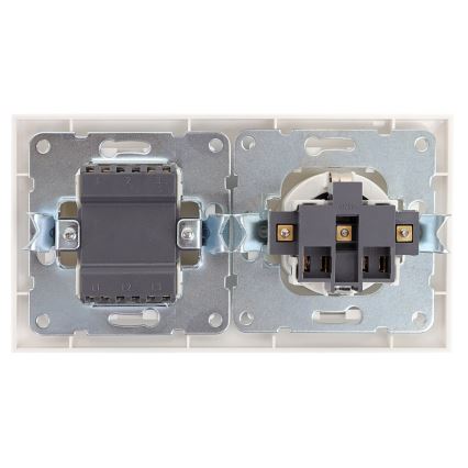 Aigostar - House switch with a socket 1x16A/250V