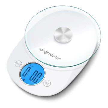 Aigostar - Kitchen scale 2xCR2032 white