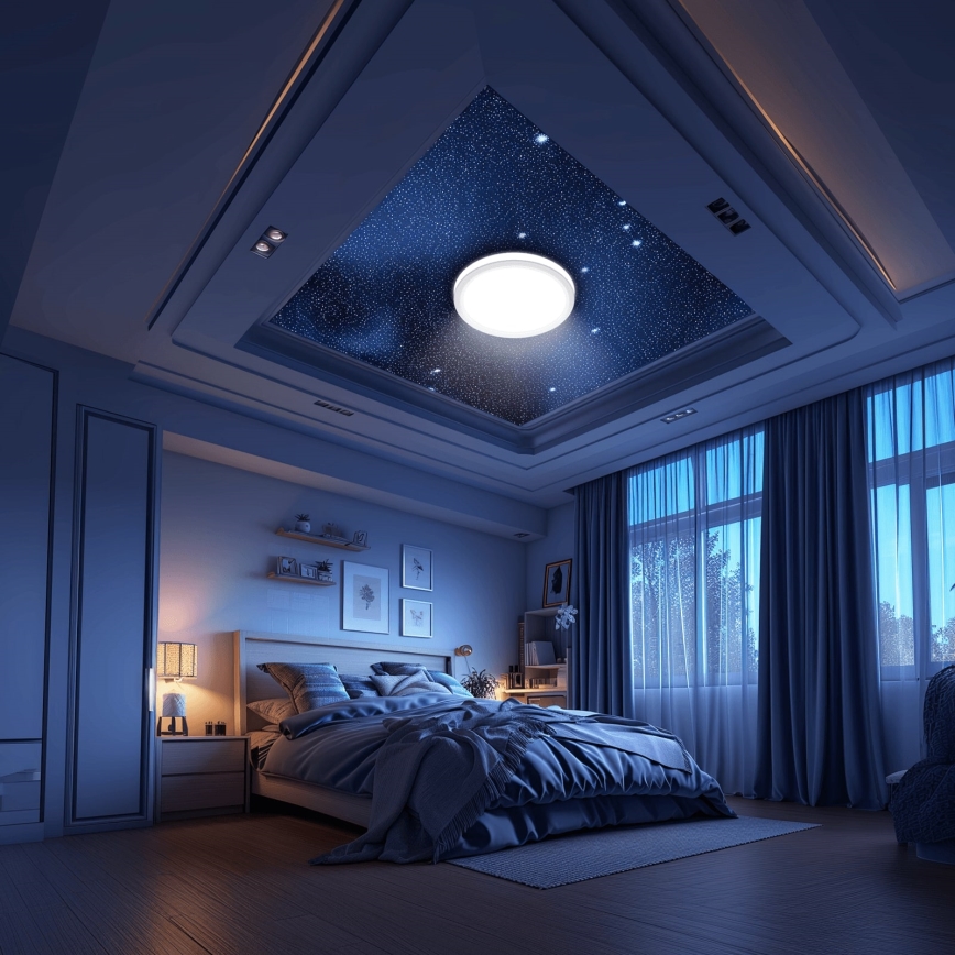 Aigostar - LED Dimmable bathroom ceiling light MESH Smart LED/24W/230V 3000-6500K IP44 + remote control