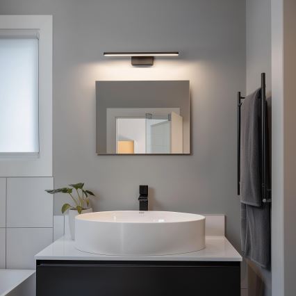 Aigostar - LED Bathroom Mirror Light LED/8W/230V 4000K 40 cm IP44 Black