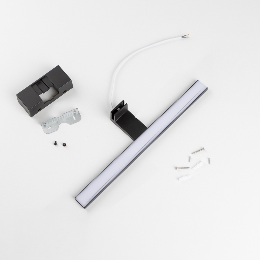 Aigostar - LED Bathroom Mirror Light LED/8W/230V 4000K 40 cm IP44 Black