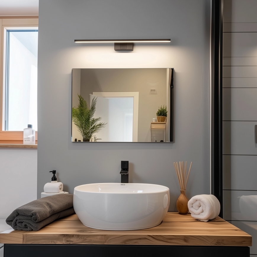 Aigostar - LED Bathroom mirror lighting LED/12W/230V 4000K 60 cm IP44 black