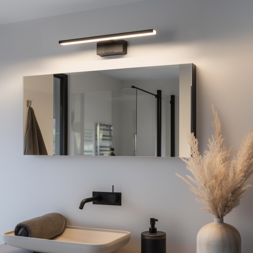 Aigostar - LED Bathroom mirror lighting LED/8W/230V 4000K 40 cm IP44 black
