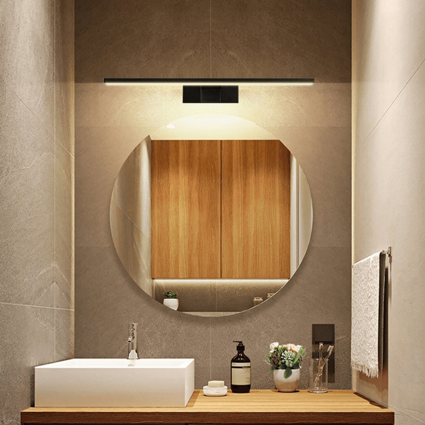 Aigostar - LED Bathroom mirror lighting LED/8W/230V 4000K 40 cm IP44 black