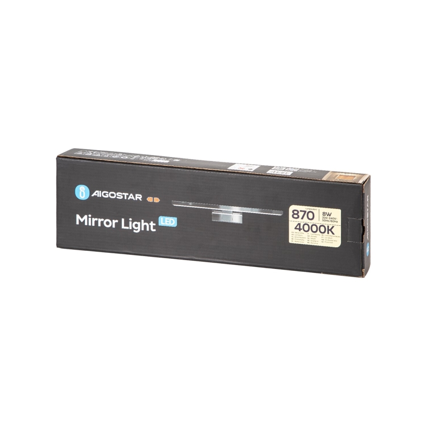 Aigostar - LED Bathroom mirror lighting LED/8W/230V 4000K 40cm IP44