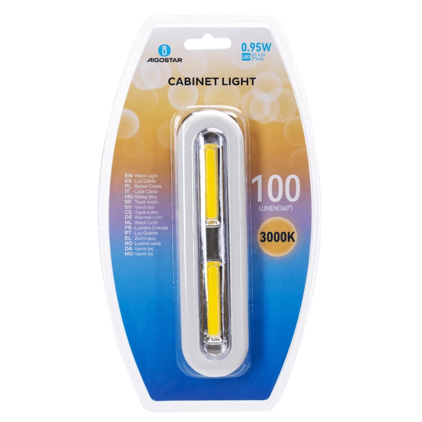 Aigostar - LED Cabinet Lighting LED/3xAAA 3000K White