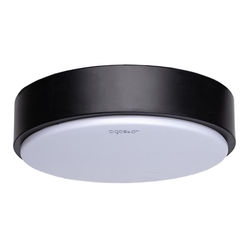 Aigostar - LED Ceiling light LED/12W/230V 3000K d. 23 cm black