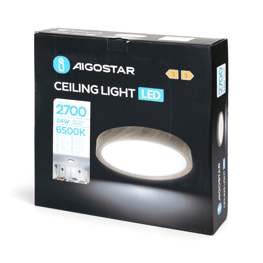 Aigostar - LED Ceiling light LED/24W/230V 6500K d. 38,3 cm