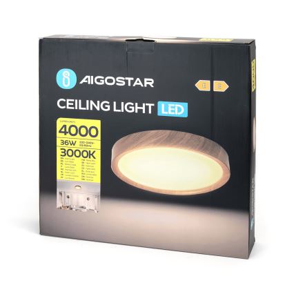 Aigostar - LED Ceiling light LED/36W/230V 3000K d. 48,1 cm