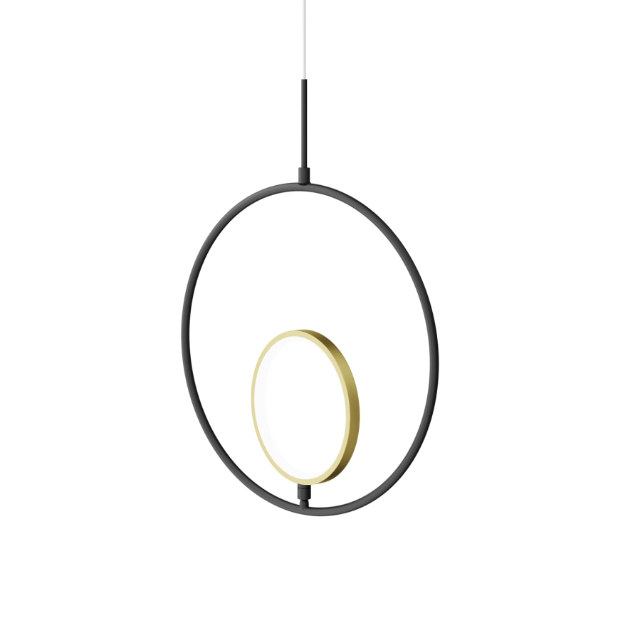 Aigostar - LED Chandelier on a string LED/15W/230V 6500K black/gold