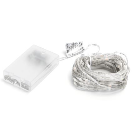 Aigostar - LED Christmas chain 100xLED/3xAA 10,3m multicolor