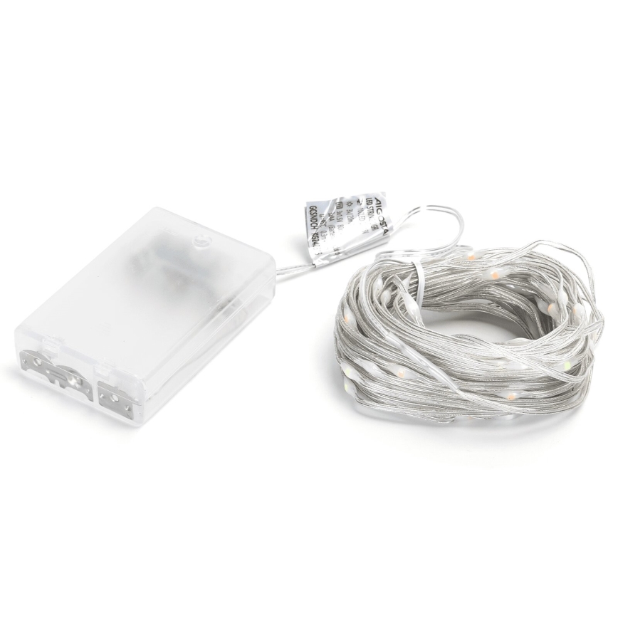 Aigostar - LED Christmas chain 100xLED/3xAA 10,3m multicolor