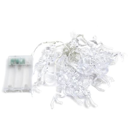 Aigostar - LED Christmas chain 20xLED/3xAA 3,3m reindeers