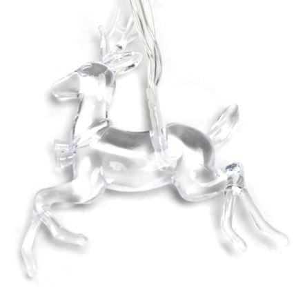 Aigostar - LED Christmas chain 20xLED/3xAA 3,3m reindeers