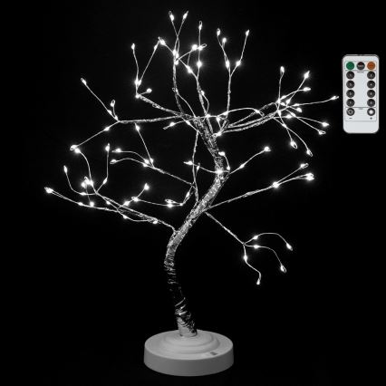 Aigostar - LED Christmas decoration 108xLED/3xAA/8 functions 45 cm cool white