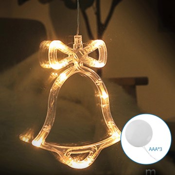 Aigostar - LED Christmas decoration LED/3xAAA bell 18cm