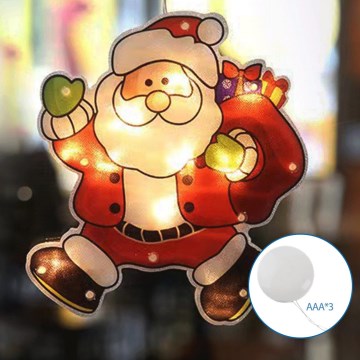 Aigostar - LED Christmas decoration LED/3xAAA Santa 20cm