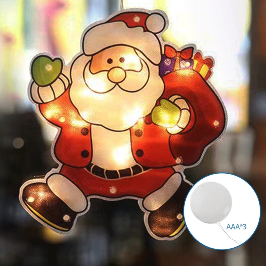 Aigostar - LED Christmas decoration LED/3xAAA Santa 20cm