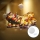 Aigostar - LED Christmas decoration LED/3xAAA Santa with reindeers 13,4cm