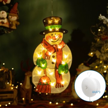 Aigostar - LED Christmas decoration LED/3xAAA snowman 25cm
