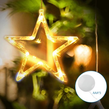 Aigostar - LED Christmas decoration LED/3xAAA star 19cm