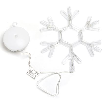 Aigostar - LED Christmas decoration LED/3xAAA warm white snowflake 19cm