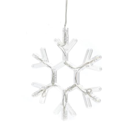 Aigostar - LED Christmas decoration LED/3xAAA warm white snowflake 19cm