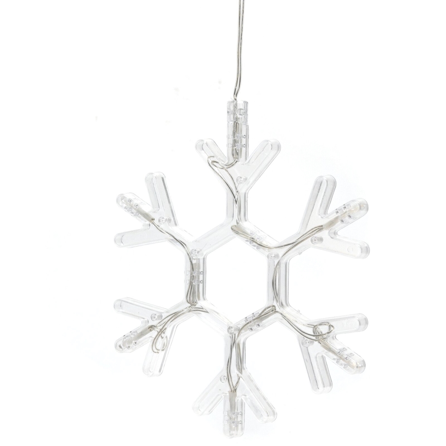 Aigostar - LED Christmas decoration LED/3xAAA warm white snowflake 19cm