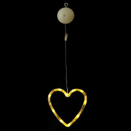 Aigostar - LED Christmas Heart Decoration, 10xLED/3xAAA, 16 cm