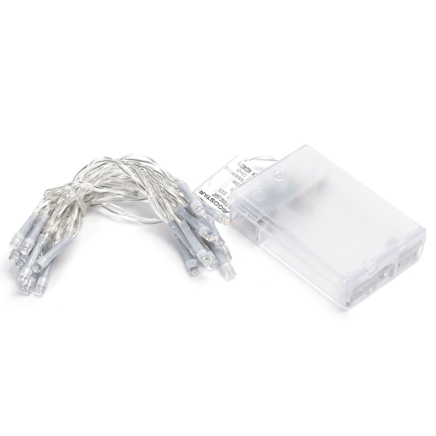 Aigostar - LED Christmas lights 20xLED/3xAA 2,3m multicolor