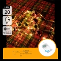Aigostar - LED Christmas lights 20xLED/3xAA 2m warm white