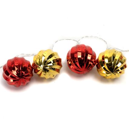 Aigostar - LED Christmas string lights 20xLED/3xAA 2 m warm white
