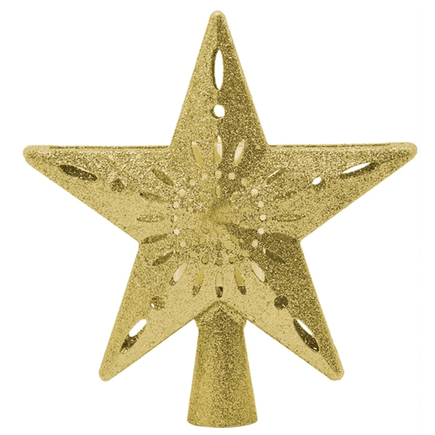 Aigostar - LED Christmas Snowflake Projector LED/5W/230V cool white gold star
