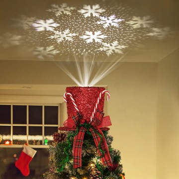Aigostar - LED Christmas Snowflake Projector LED/5W/230V, Cold White / Red