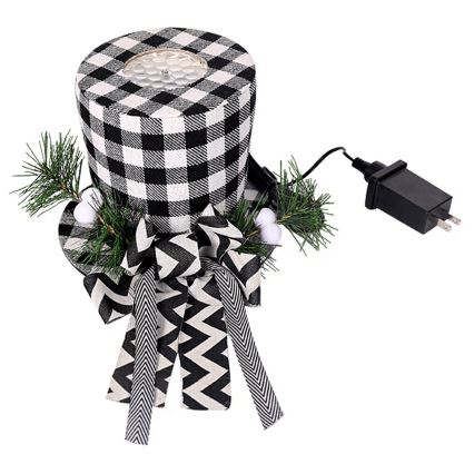 Aigostar - LED Christmas snowflake projector LED/5W/230V cool white black/white